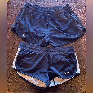 Athletic shorts Nike & under armour small